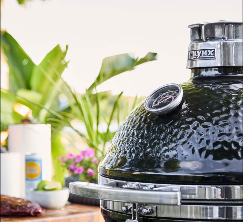 Lynx 18 Inch Built-In Ceramic Kamado Charcoal Grill - Black - LCGRBK product detail