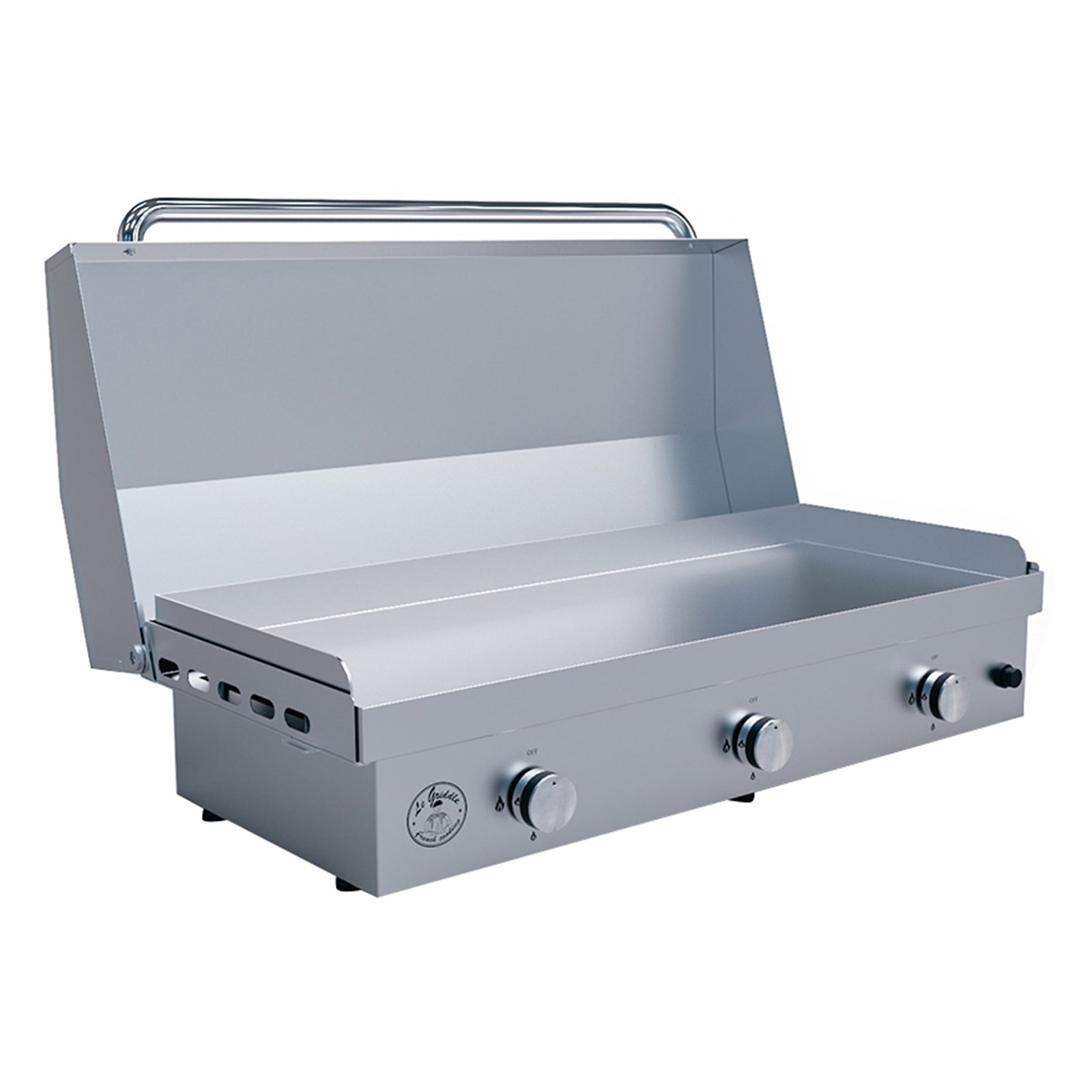 Le Griddle 41-Inch Propane Gas Built-In or Countertop 3 Burner Griddle (Lid Sold Separately) - GFE105-LP
