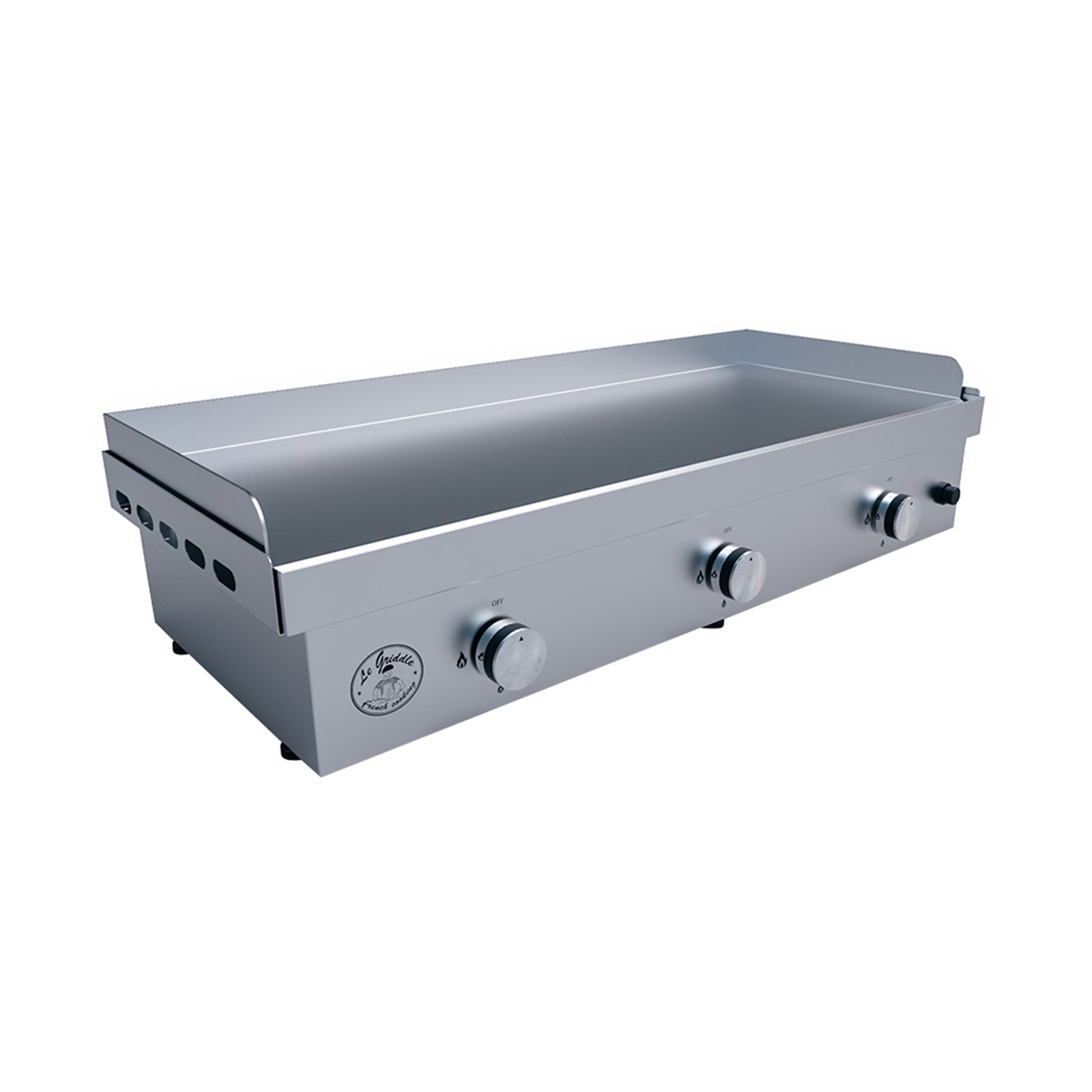 Le Griddle 41-Inch Natural Gas Built-In or Countertop 3 Burner Griddle (Lid Sold Separately) - GFE105-NG