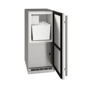 U-Line® Outdoor 15" Stainless Solid Ice Maker