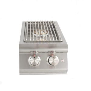 Blaze Built-In Premium LTE Double Side Burner with Lights (Natural Gas)