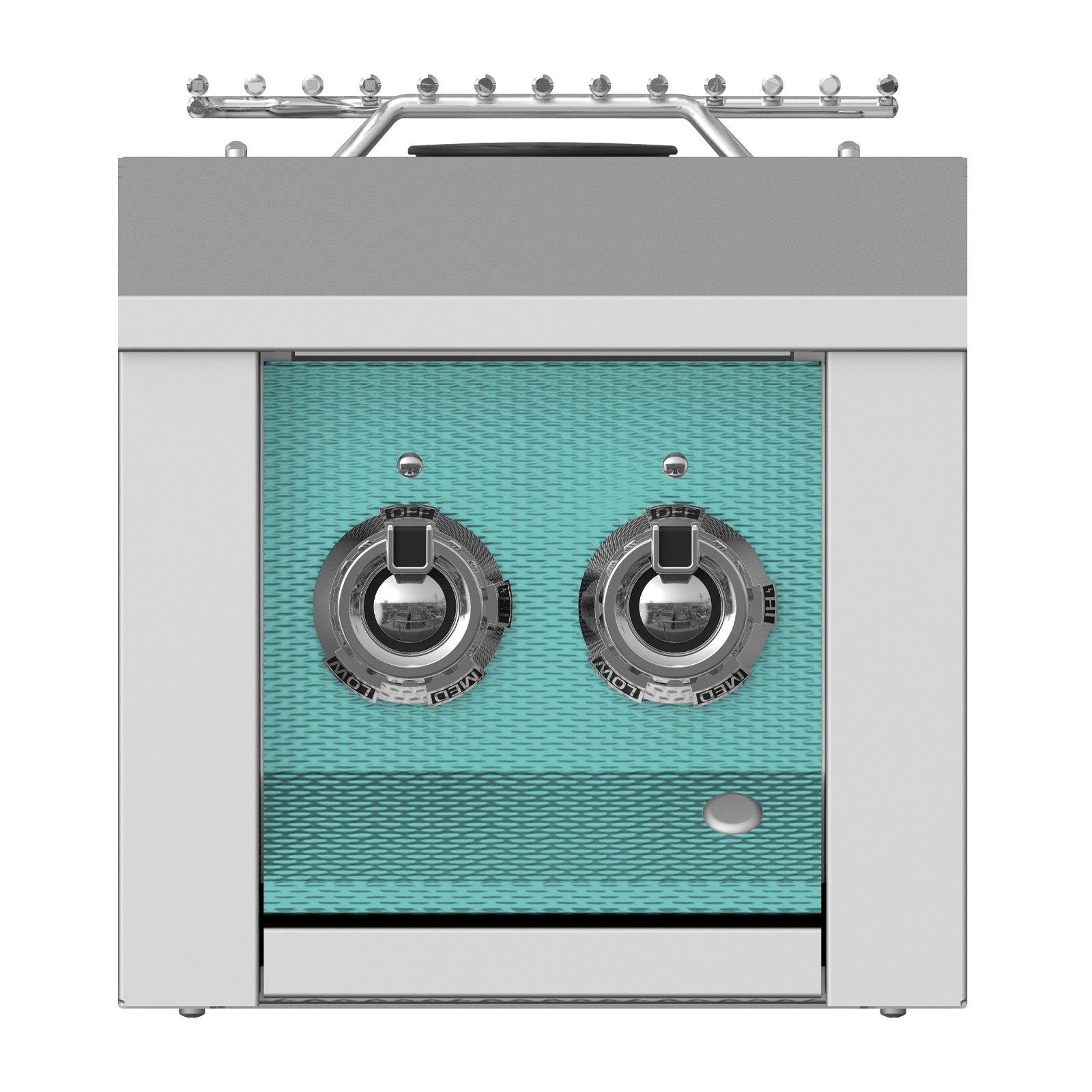 Aspire by Hestan 12-Inch Propane Gas Built-In Double Side Burner (Bora Bora Turquoise) - AEB122-LP-TQ