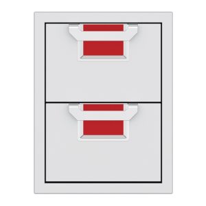 Aspire by Hestan 16-Inch Double Storage Drawers (Matador Red) - AEDR16-RD