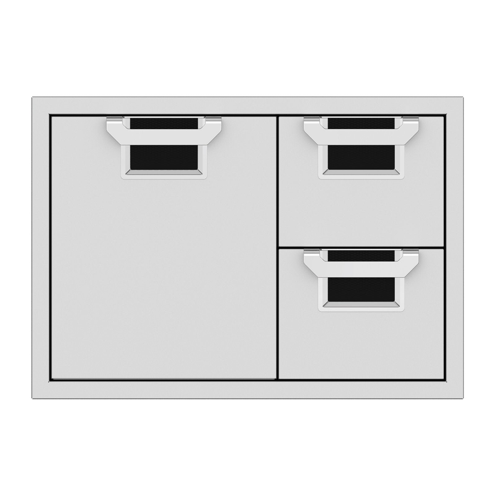 Aspire by Hestan 30-Inch Double Drawer and Storage Door Combination (Stealth Black) - AESDR30-BK