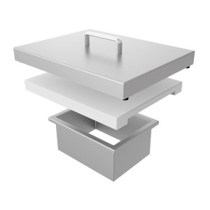 Hestan Countertop Trash Chute W/Cutting Board Marquise Cover