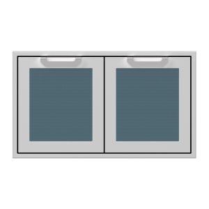 Hestan 36-Inch Double Access Doors w/ Recessed Marquise Accented Panels in Dark Gray - AGAD36-GG