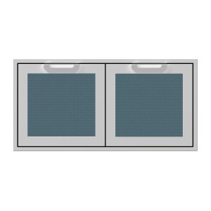Hestan 42-Inch Double Access Doors w/ Recessed Marquise Accented Panels in Dark Gray - AGAD42-GG