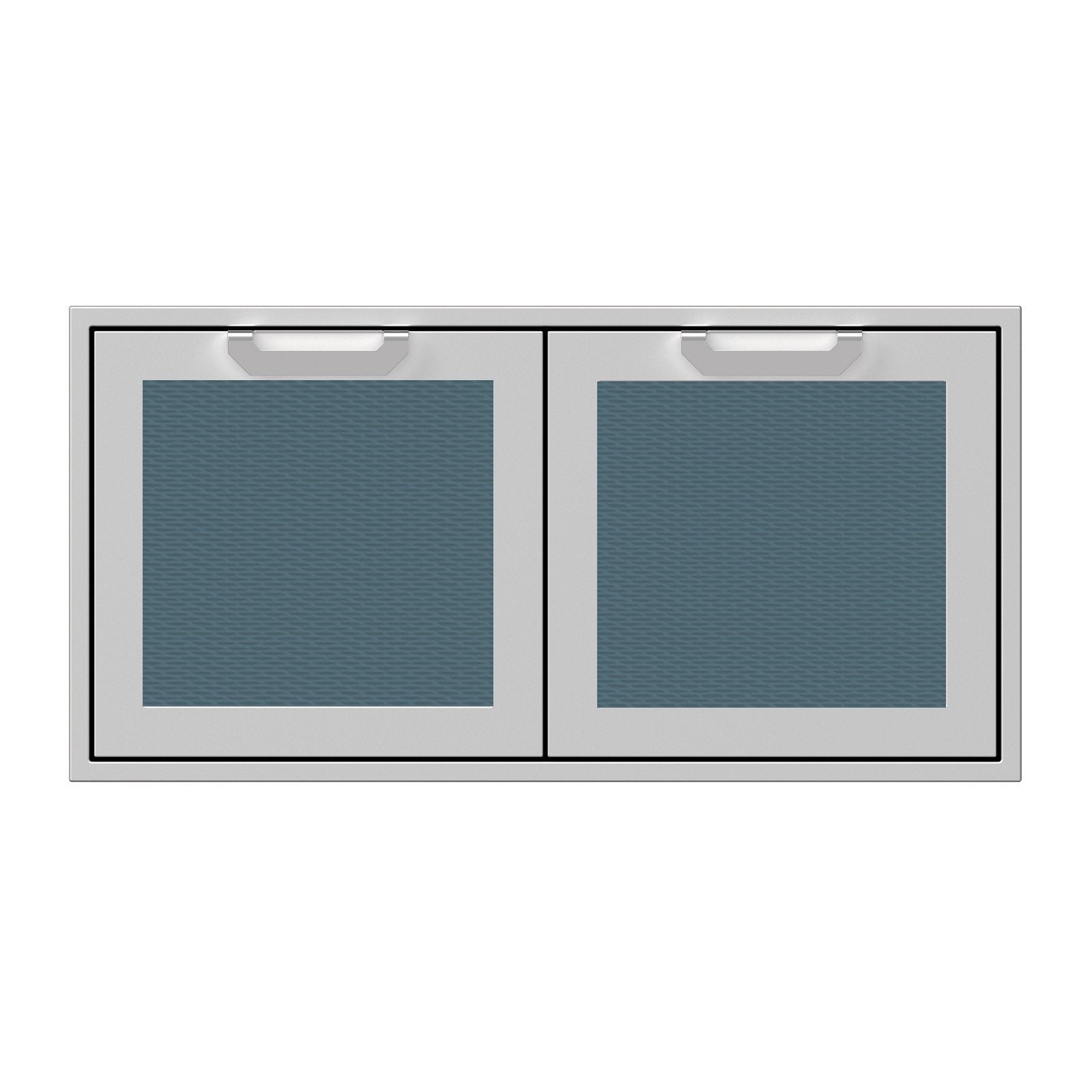 Hestan 42-Inch Double Access Doors w/ Recessed Marquise Accented Panels in Dark Gray - AGAD42-GG