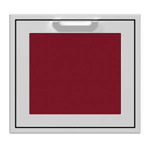 Hestan 24-Inch Single Access Door w/ Recessed Marquise Accented Panel (Left Hinge) in Burgundy - AGADL24-BG
