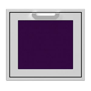 Hestan 24-Inch Single Access Door w/ Recessed Marquise Accented Panel (Left Hinge) in Purple - AGADL24-PP