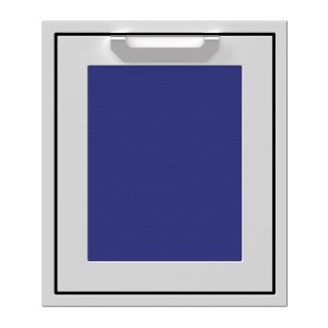 Hestan 18-Inch Single Access Door w/ Recessed Marquise Accented Panel (Left Hinge) in Blue - AGADL18-BU