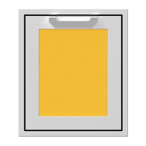 Hestan 18-Inch Single Access Door w/ Recessed Marquise Accented Panel (Right Hinge) in Yellow - AGADR18-YW