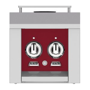 Hestan 12-Inch Propane Gas Built-In/Cart Mounted Double Side Burner in Burgundy - AGB122-LP-BG