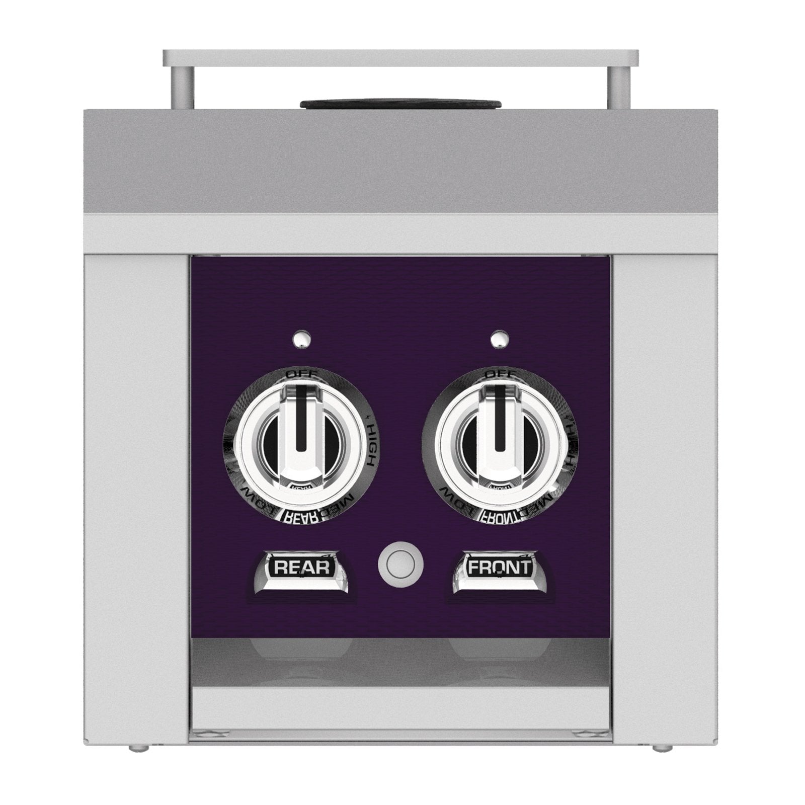 Hestan 12-Inch Propane Gas Built-In/Cart Mounted Double Side Burner in Purple - AGB122-LP-PP