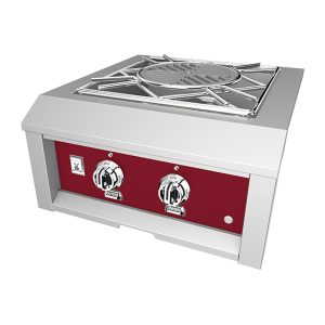 Hestan 24-Inch Propane Gas Built-In Power Burner in Burgundy - AGPB24-LP-BG