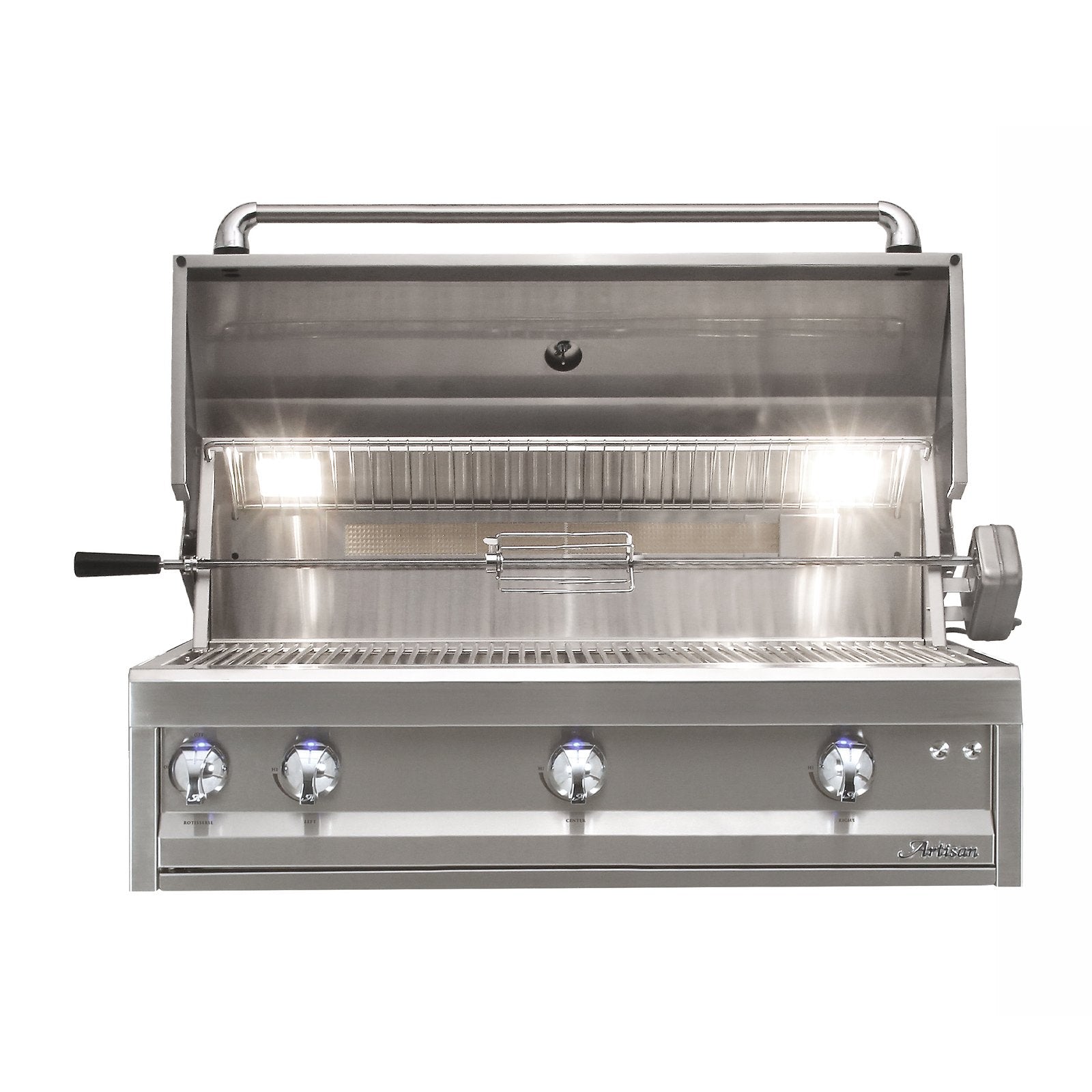 Artisan Professional 42-Inch Propane Gas Built-In Gill w/ Rotisserie and Lights - ARTP-42-LP