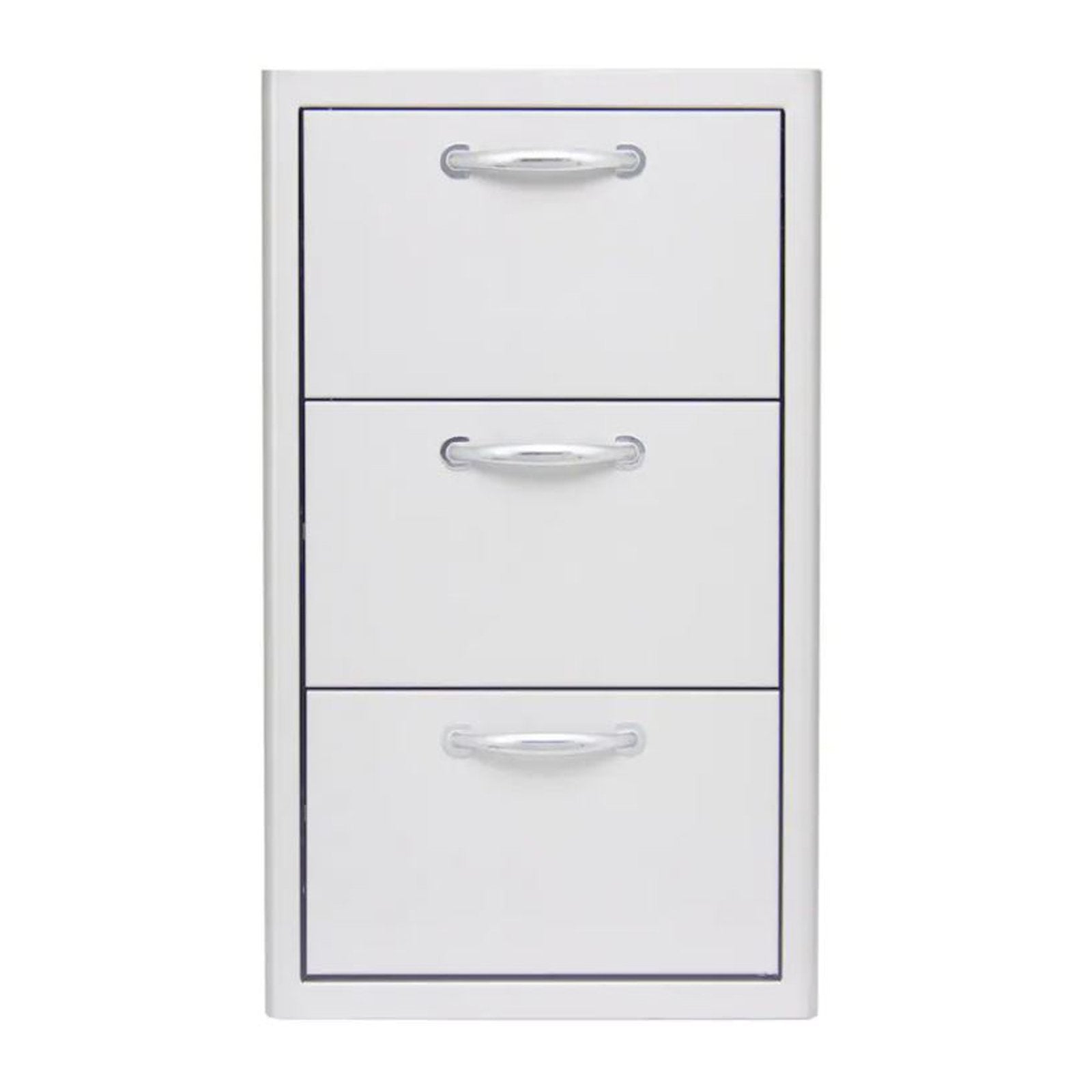 Blaze 16-Inch Stainless Steel Triple Storage Drawers - BLZ-DRW3-R-LT
