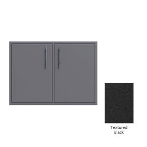 Canyon Series 36"w by 29"h Double Door Enclosure w/ Adj. Shelf In Textured Black - CAN0011-F01-TexturedBlack