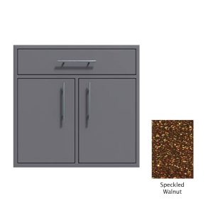 Canyon Series 30"w by 29"h Double Door, Drawer Enclosure w/ Adj. Shelf In Speckled Walnut - CAN009-F01-SpeckWalnut
