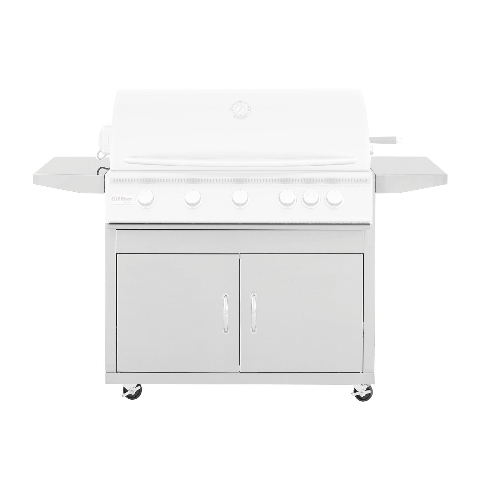 Summerset Stainless Steel Cart for 40-Inch Sizzler and Sizzler Pro Grills (Cart Only) - CART-SIZ40