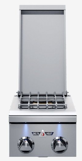 Delta Heat Double Side Burner, Nat. (Blue Lights)