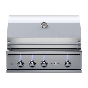 Delta Heat Gas Grill - 32 Inch Silver W/ Rotisserie (R Model)