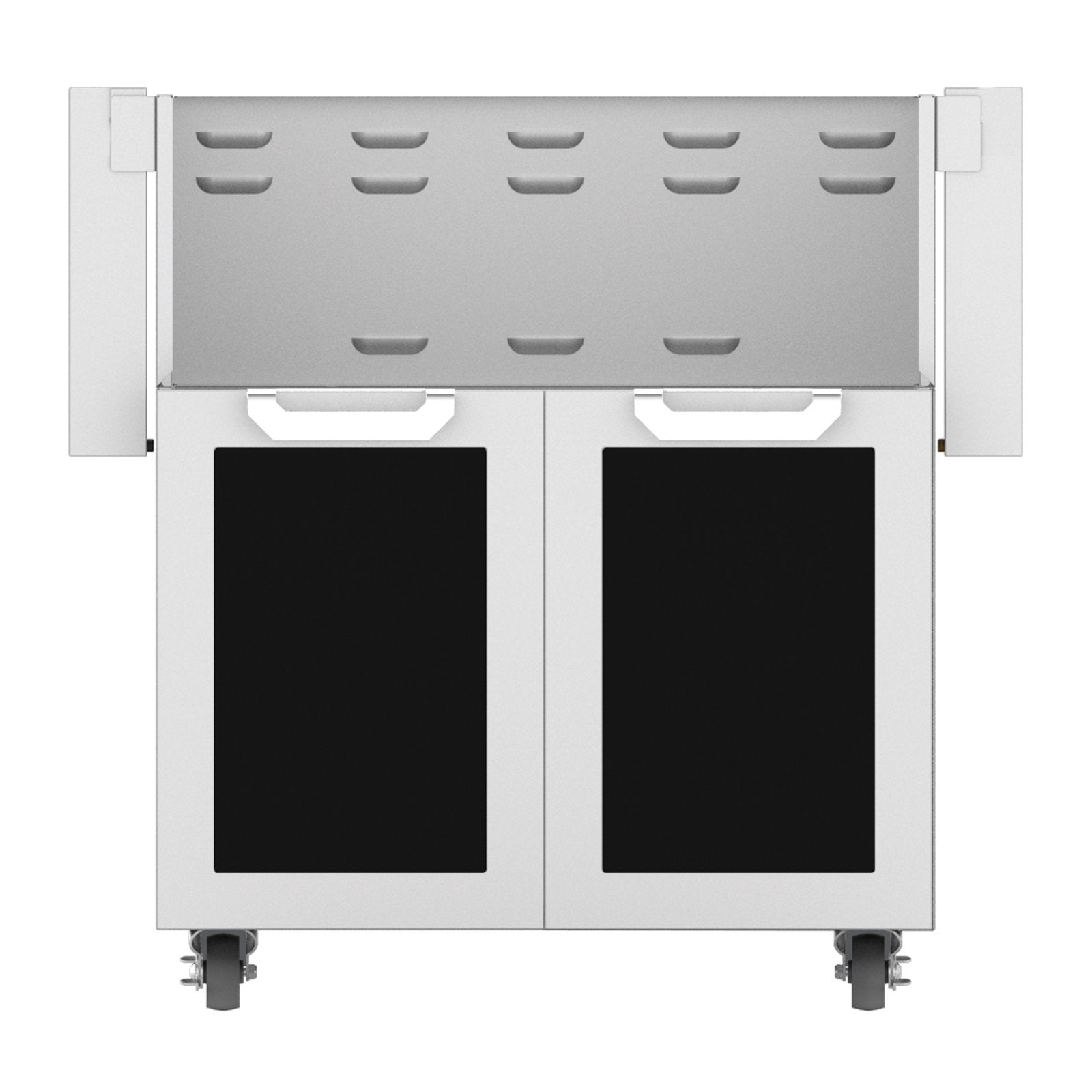 Hestan 30-Inch Double Door Grill Cart in Black - GCD30-BK