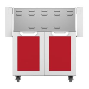 Hestan 30-Inch Double Door Grill Cart in Red - GCD30-RD