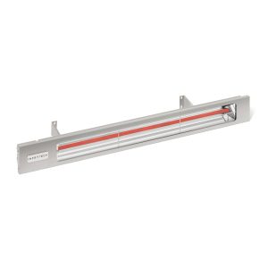 Infratech Slimline 29.5-Inch Single Element 208 Volt, 1600 Watt, 13.3 Amp Outdoor Heater in Silver - SL1628SV