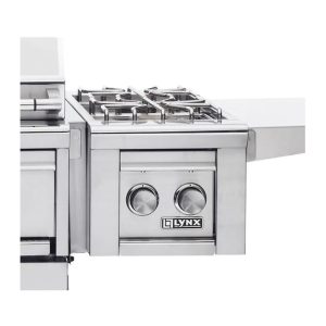 Lynx Professional Natural Gas Cart Mounted Double Side Burner - LCB2-3-NG