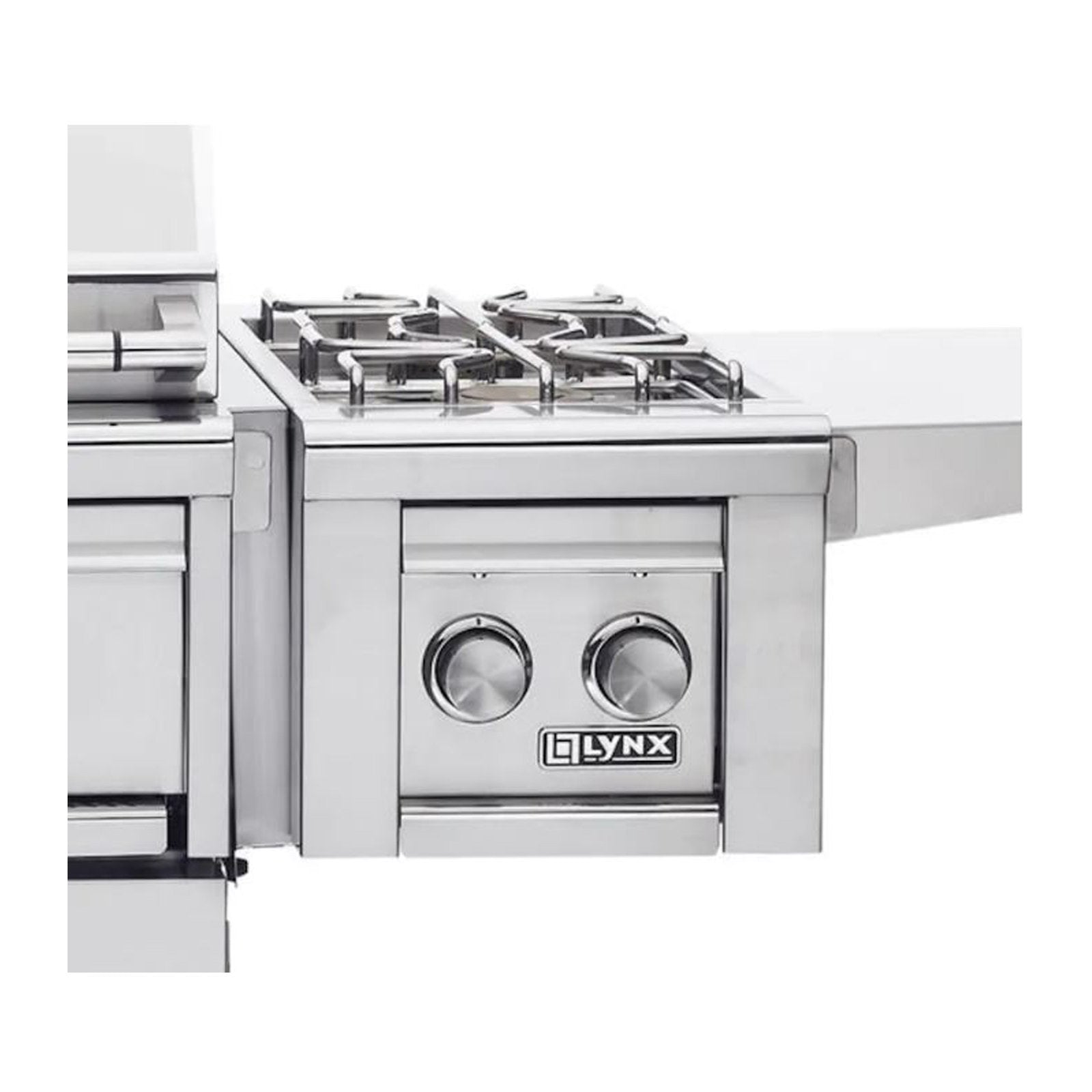 Lynx Professional Natural Gas Cart Mounted Double Side Burner - LCB2-3-NG
