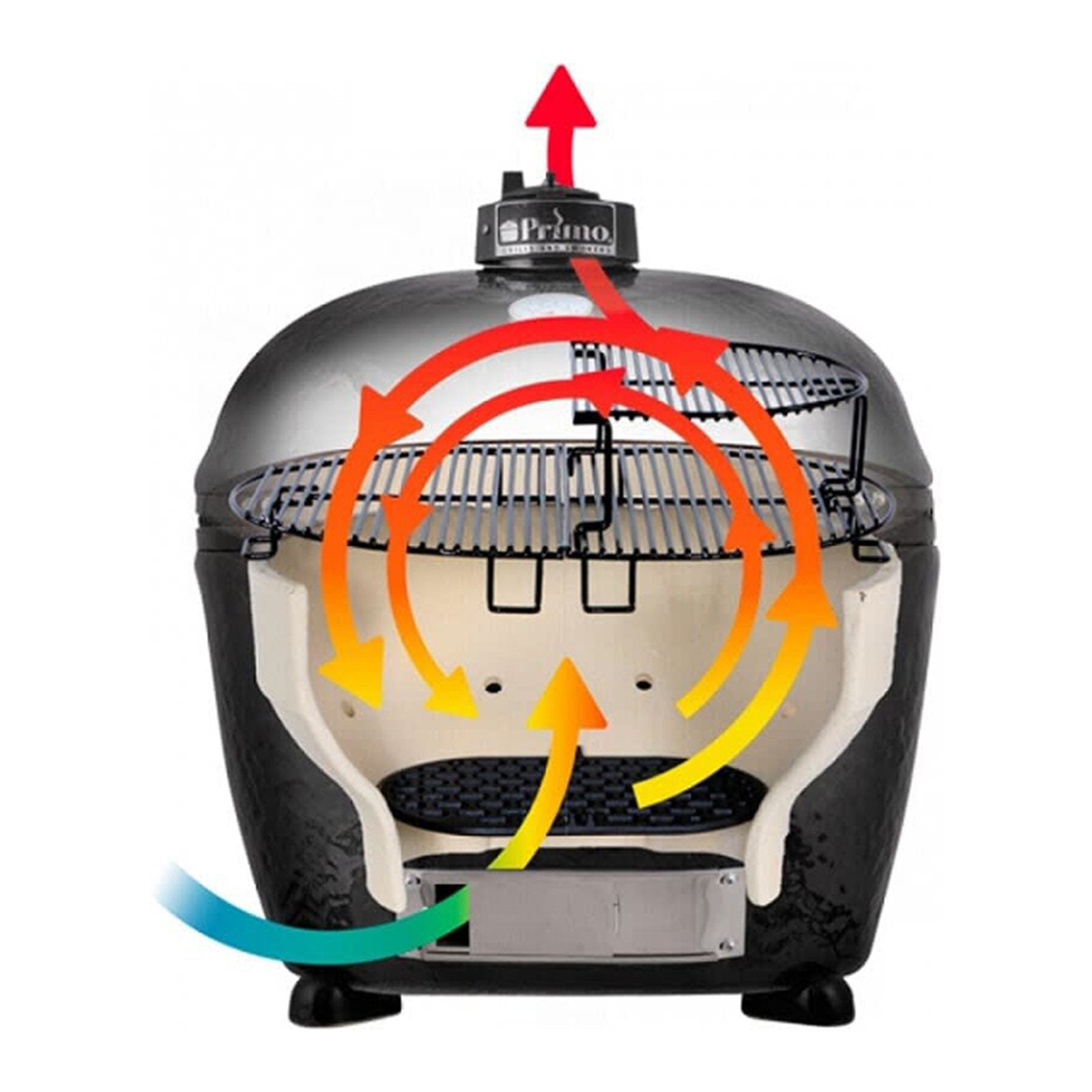 Primo Oval Large 300 Charcoal Ceramic Kamado Grill