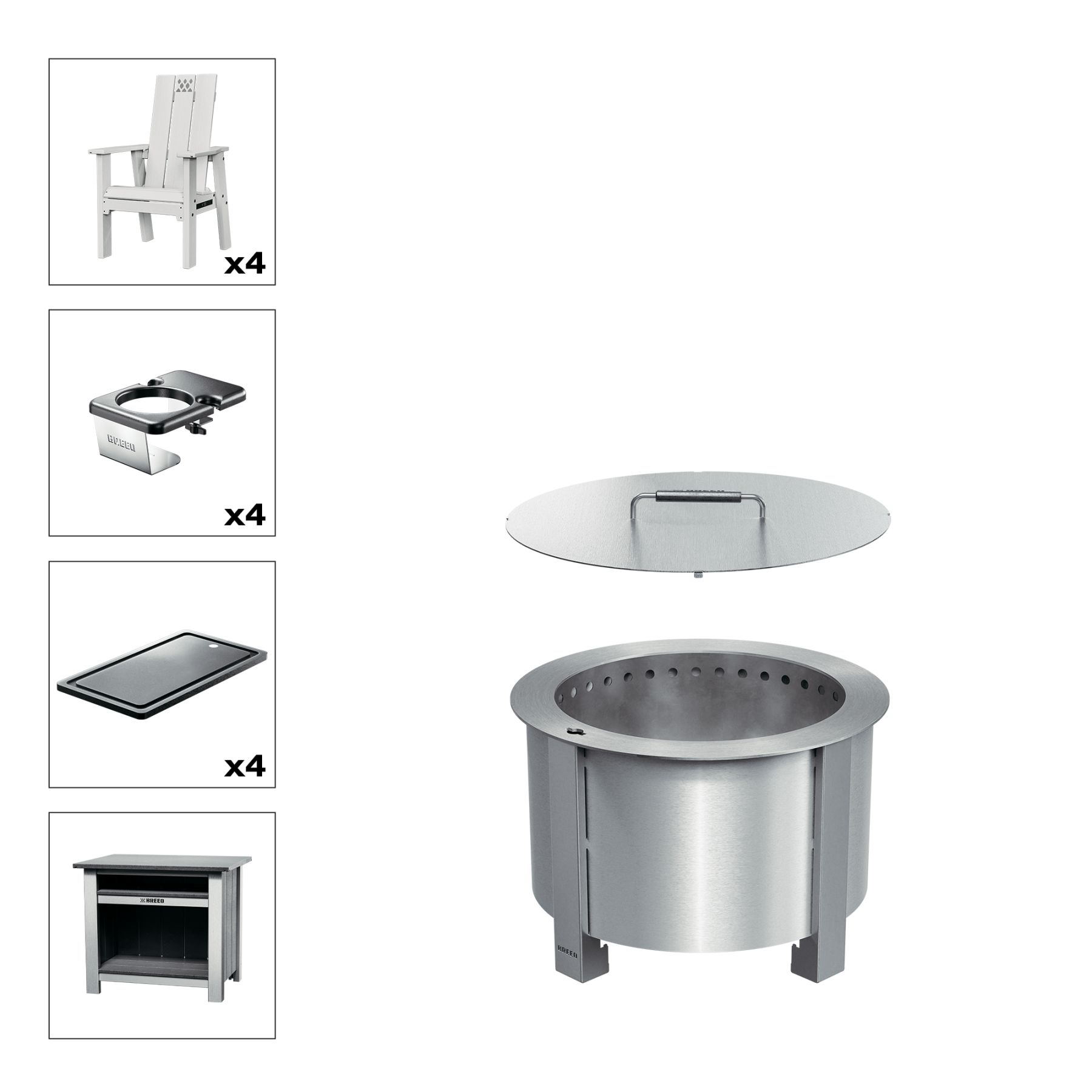 X Series Total Patio Fire Pit Bundle
