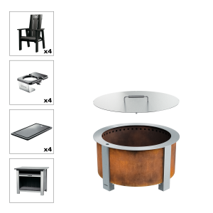 X Series Total Patio Fire Pit Bundle