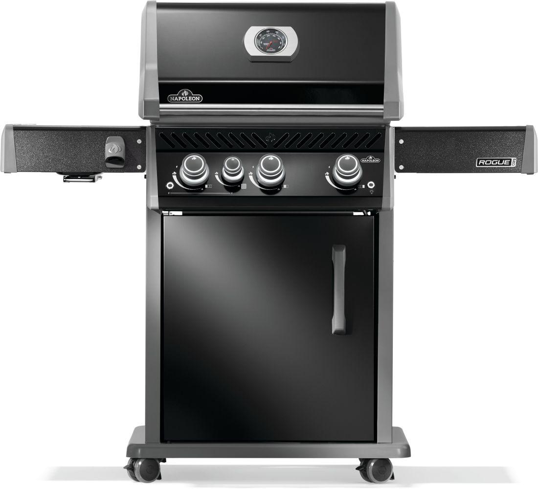 Napoleon Rogue PRO 425 SIB NG Grill with Infrared Side Burners, Black