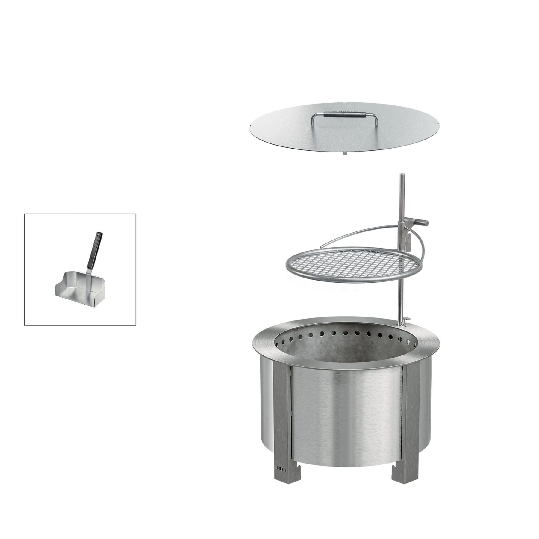 Smokeless Fire Pit Grilling Bundle