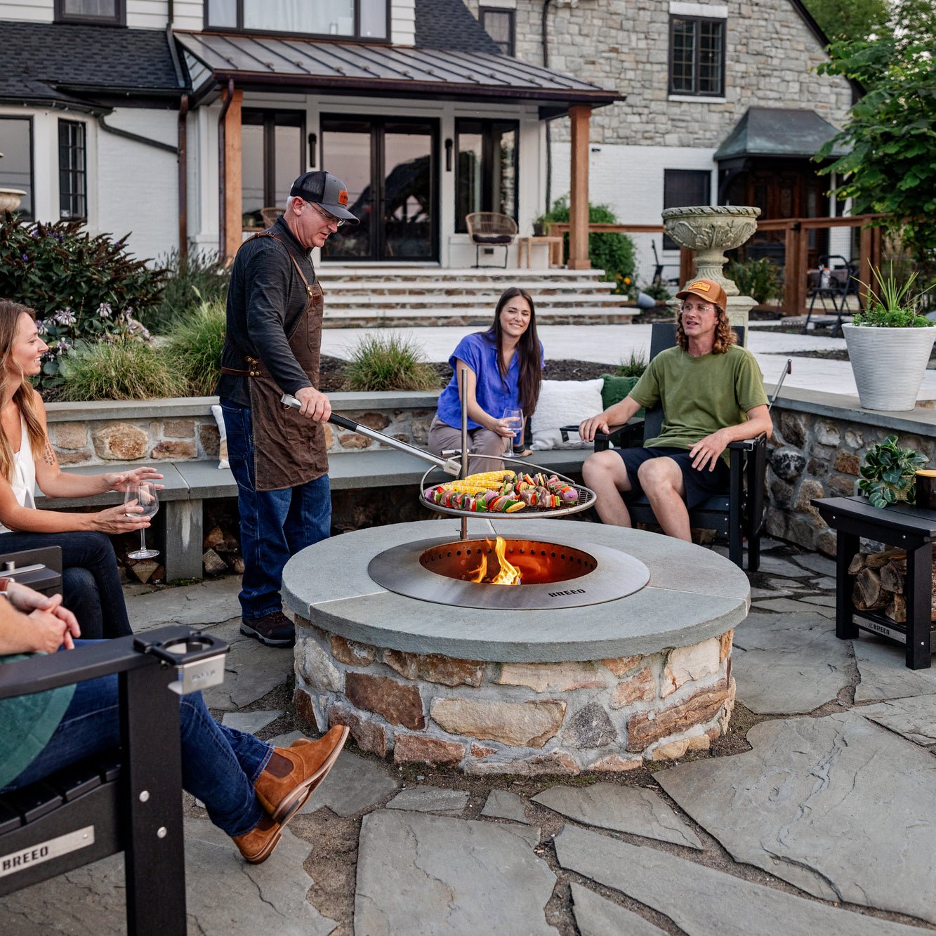 Zentro Stainless Steel Smokeless Fire Pit Insert