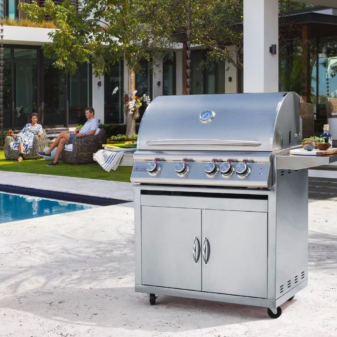 Blaze Prelude LBM 32-Inch 4-Burner Grill (Natural Gas)