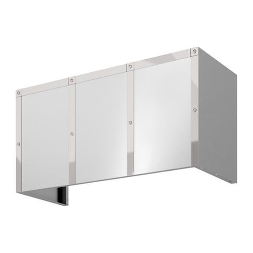 Zephyr Duct Cover 36in x 18in SS w/SS Banding