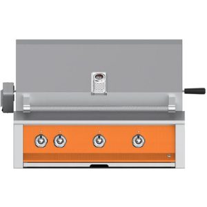Hestan ASPIRE Grill Built-In 3 U-Burner Rotisserie 36" - Liquid Propane - Citra