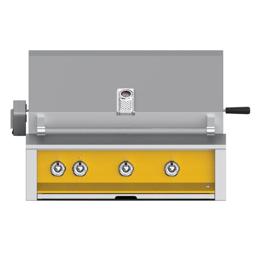 Hestan ASPIRE Grill Built-In 3 U-Burner Rotisserie 36" - Natural Gas - Sol