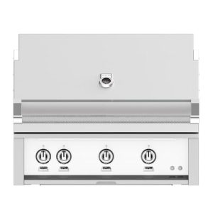 Hestan 36" Built-In Grill 3 Trellis Burners Rotisserie - Natural Gas - Marshmallow