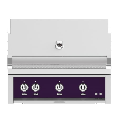 Hestan 36" Built-In Grill 2 Trellis Burners 1 Sear Burner Rotiss - Liquid Propane - Lush