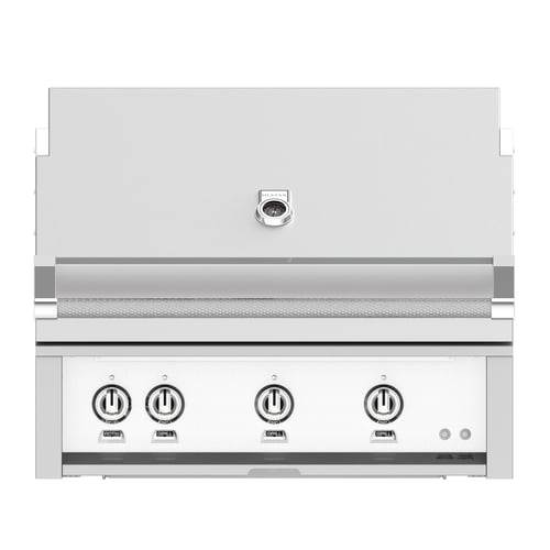 Hestan 36" Built-In Grill 2 Trellis Burners 1 Sear Burner Rotiss - Liquid Propane - Marshmallow