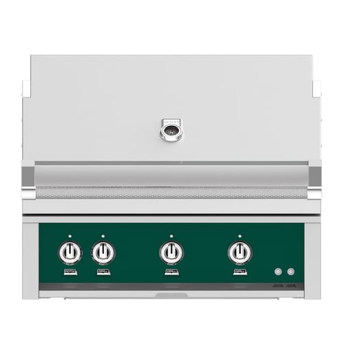 Hestan 36" Built-In Grill 2 Trellis Burners 1 Sear Burner Rotiss - Natural Gas - Froth