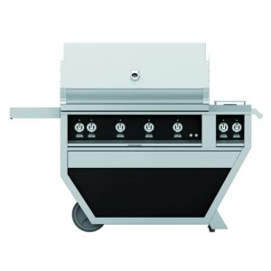 Hestan 42" Grill & Deluxe Cart 3 Trellis burners 1 Sear Burner R - Liquid Propane - Stealth