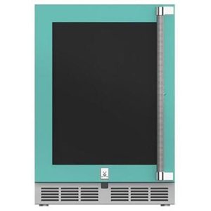 Hestan Outdoor Refrigerator 24" Lock Left Hinged - Pacific Fog — GRGL24-TQ