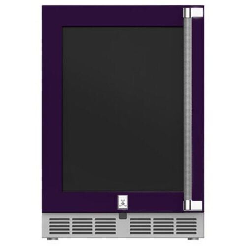 Hestan Outdoor Refrigerator 24" Lock Dual Zone Left Hinged - Lush