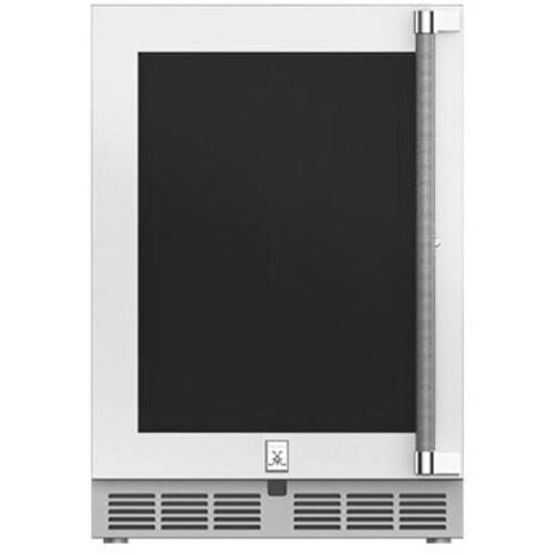 Hestan Outdoor Refrigerator 24" Lock Dual Zone Left Hinged - Marshmallow