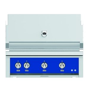 Hestan 36" Built-In Grill 3 Sear Burners Rotisserie - Bora Bora Blue